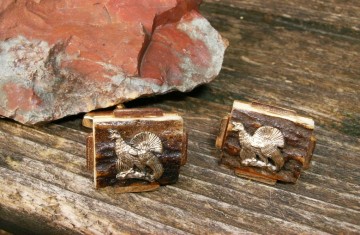 Manchetknopen met afbeelding Korhoentjes