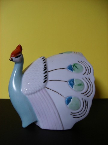 Potje in de vorm van een mooie Pauw