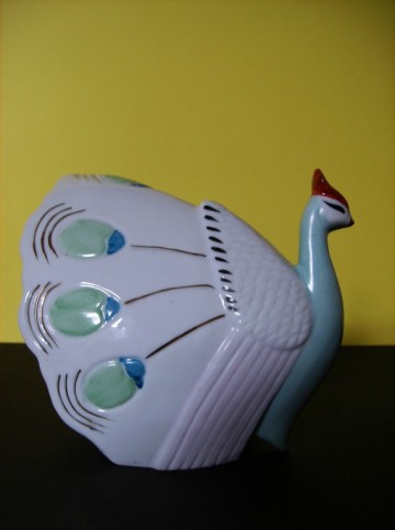 Potje in de vorm van een mooie Pauw