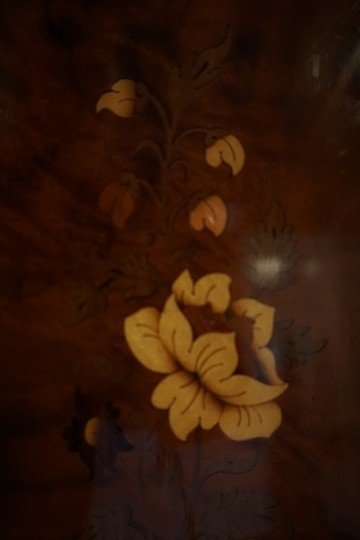 Plaat hout fineer bloemen 5