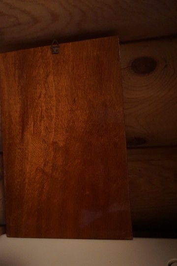 Plaat hout fineer bloemen 9