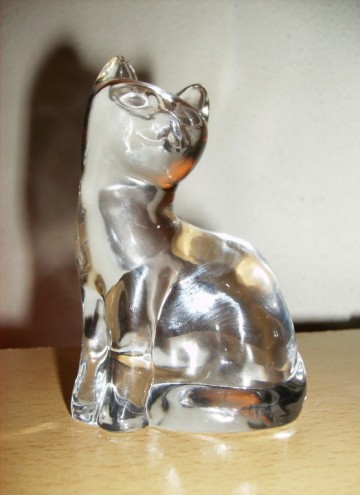 Lieflijk Katje van helder Glas