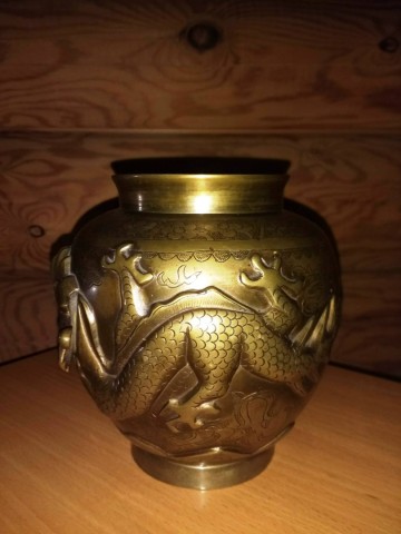 Pot chinees draken  koper 2