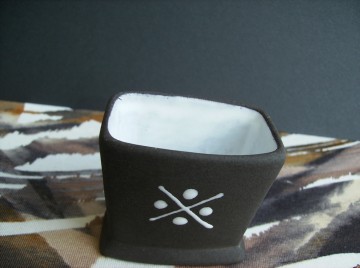 Keramisch Potje retro stijl jaren '50/'60 - Zeepaardje