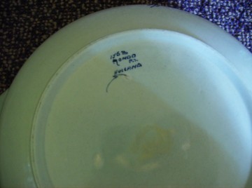 Handbeschilderde Schaal met deksel