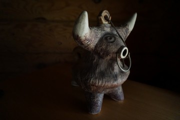 Schenk kan stier aardewerk 10