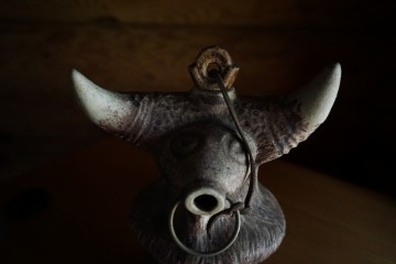 Schenk kan stier aardewerk 8