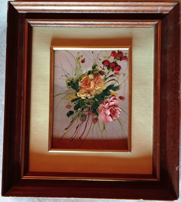 Schilderijtjerozen olieverf 3