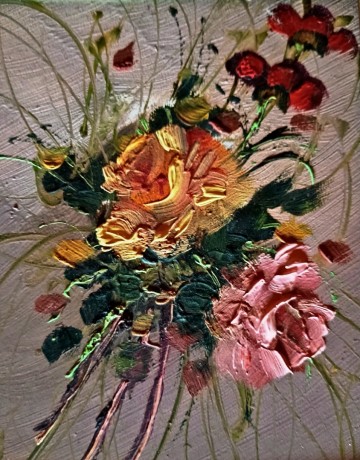 Schilderijtjerozen olieverf 6