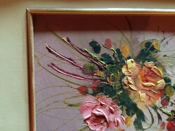 Schilderijtjerozen olieverf