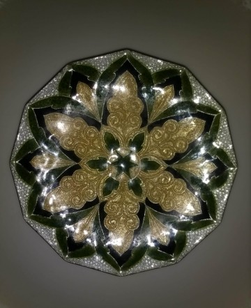 Schoteltje  emaille achter glas 11