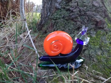 Slak boheems glas glassstar 19