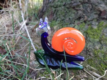 Slak boheems glas glassstar 20