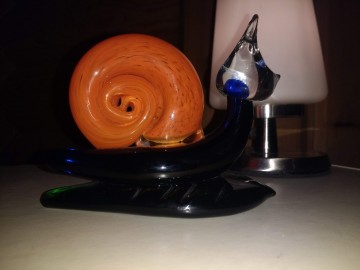 Slak boheems glas glassstar 8