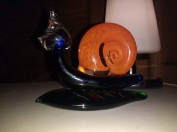 Slak boheems glas glassstar 9