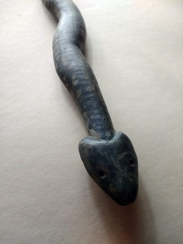 Slang hout tribal art 12