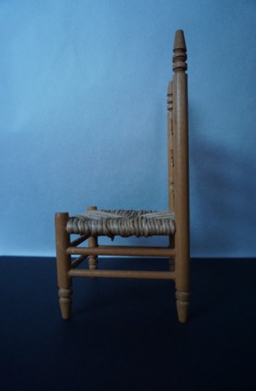 Stoel miniatuur rieten zitting 5