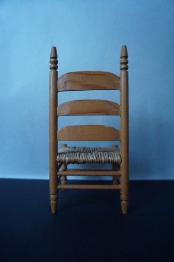 Stoel miniatuur rieten zitting 6