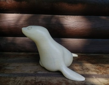 Zeehond hout groot 10