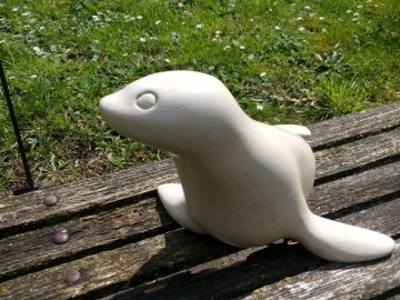 Zeehond hout groot 3